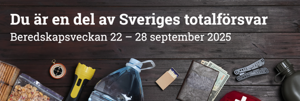 Du är en del av Sveriges totalförsvar – så stärker du din krisberedskap
