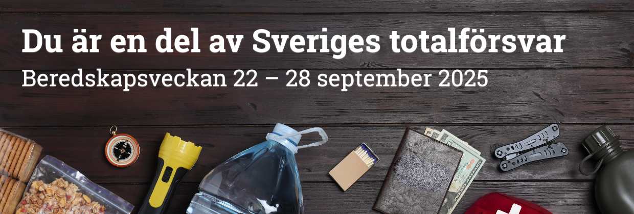 Du är en del av Sveriges totalförsvar – så stärker du din krisberedskap