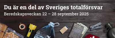 Du är en del av Sveriges totalförsvar – så stärker du din krisberedskap