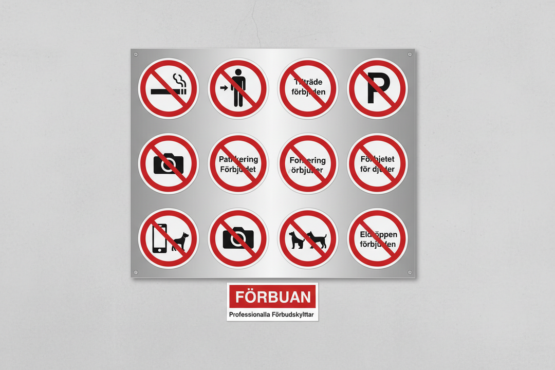 Förbudsskyltar