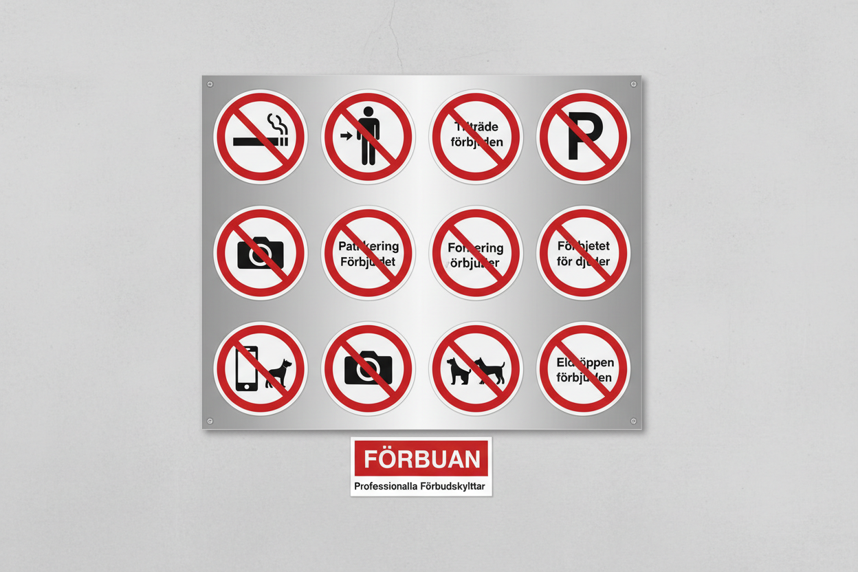 Förbudsskyltar
