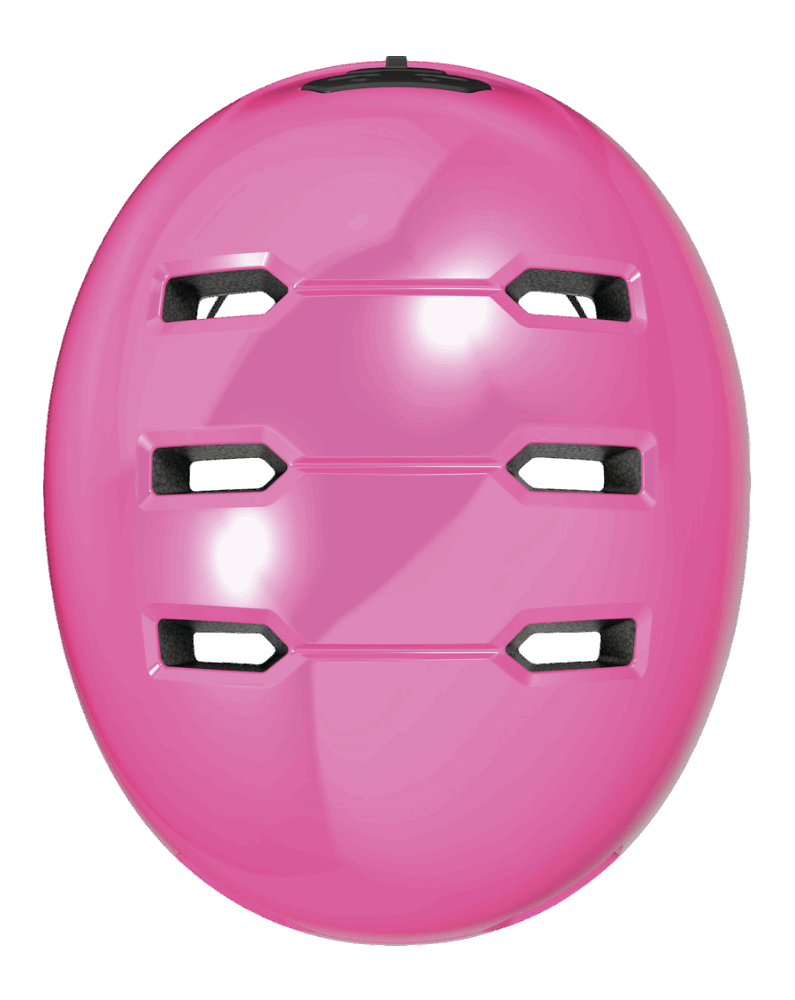 Cykelhjälm ABUS Skurb Kid - Shiny pink M (50-55 cm) – bild 4 – St George