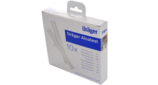 10 munstycken till alkotestare Dräger
