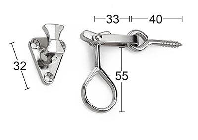 Fönsterhasp Habo 180 2-pack