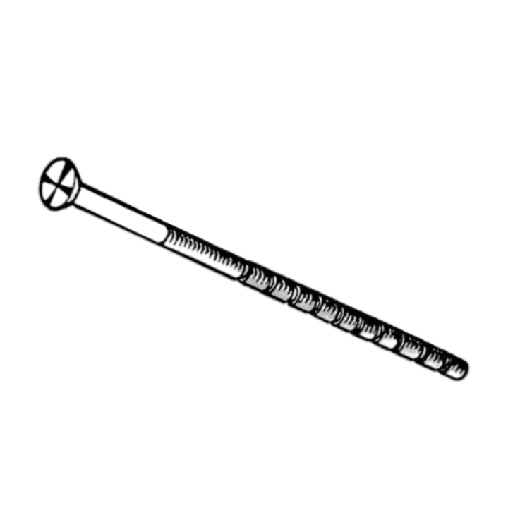 Cylinderskruv med envägsskruvskalle och midjor 115 mm