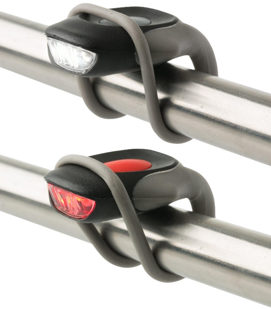 Fram- och baklyse ABUS Mini Star Set Svart -NY