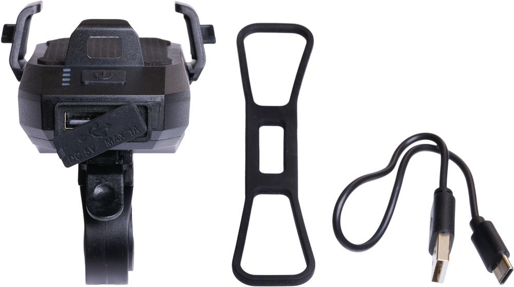 Uppladdningsbart framlyse till cykel ABUS Gemma 150 - med mobilhållare