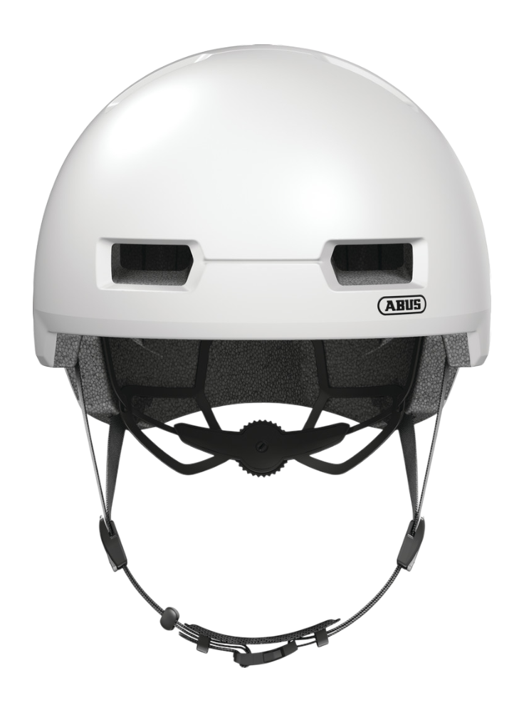 Cykelhjälm street för ungdom/vuxen ABUS Skurb - Pearl white - front
