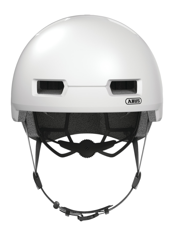 Cykelhjälm street för ungdom/vuxen ABUS Skurb - Pearl white - front