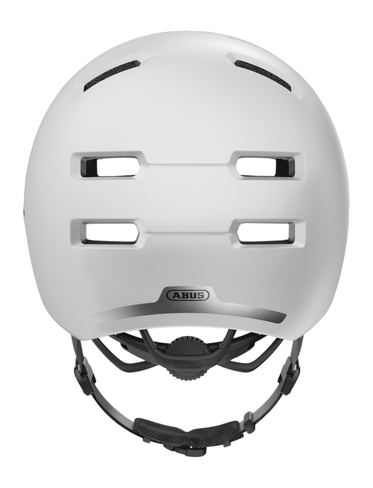 Cykelhjälm street för ungdom/vuxen ABUS Skurb - Pearl white - bak
