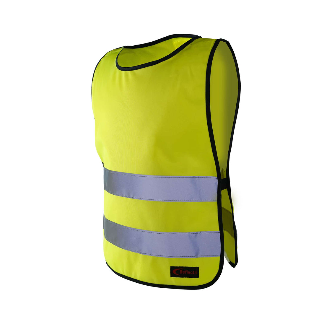 Godkänd barnreflexväst med kardborre på ena axeln