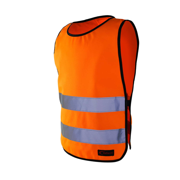 Godkänd barnreflexväst med kardborre på ena axeln