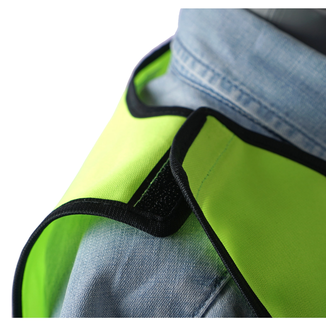 Godkänd barnreflexväst med kardborre på ena axeln