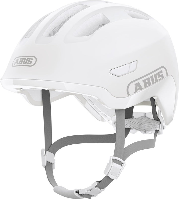 Cykelhjälm ABUS SMILEY 3.0 ACE LED - Pure White – bild 5 – St George