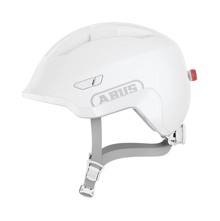 Cykelhjälm ABUS SMILEY 3.0 ACE LED - Pure White – bild 12 – St George