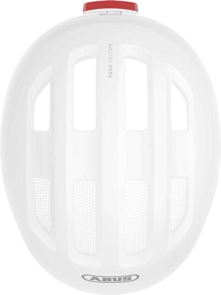 Cykelhjälm ABUS SMILEY 3.0 ACE LED - Pure White – bild 7 – St George