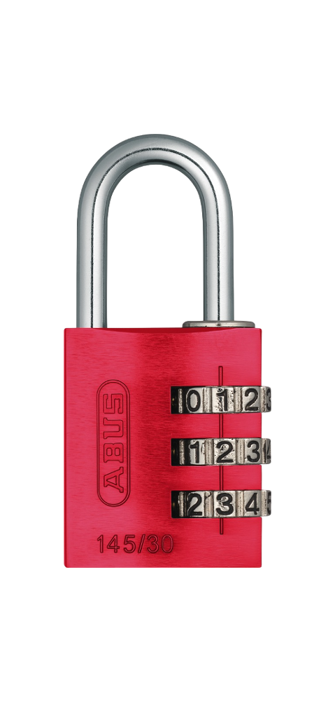 47860 - Hänglås 145/30 Kombinationslås ABUS - Röd