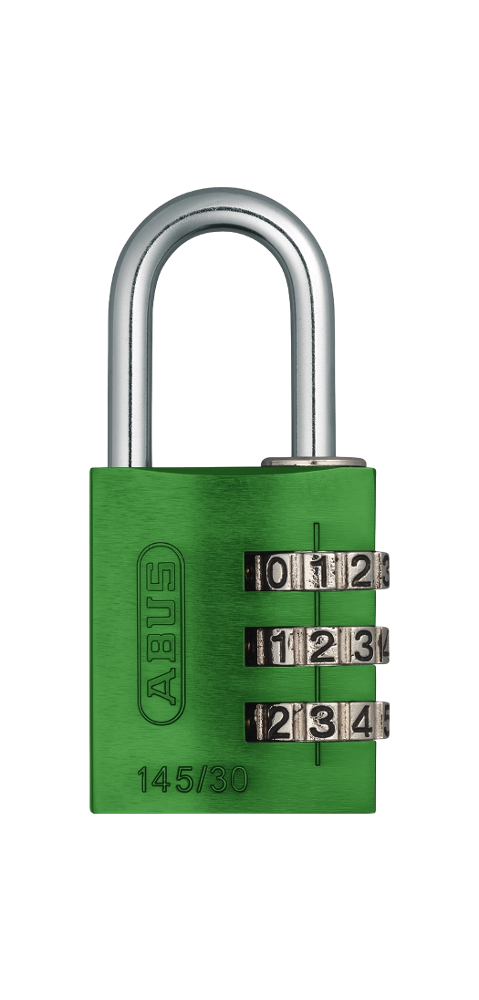 47857 - Hänglås 145/30 Kombinationslås ABUS - Grön