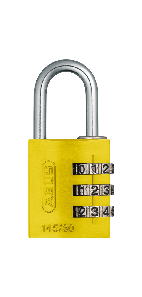 47856 -  Hänglås 145/30 Kombinationslås ABUS - Gul