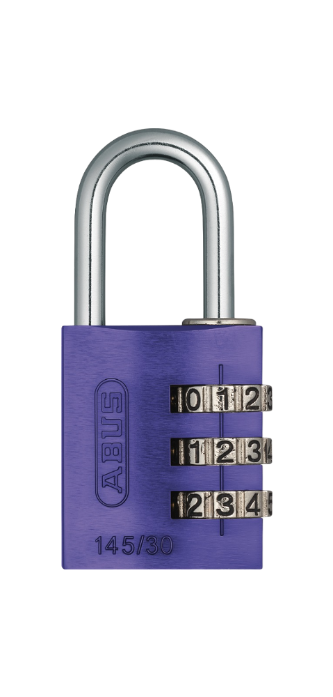 47858 - Hänglås 145/30 Kombinationslås ABUS - Lila