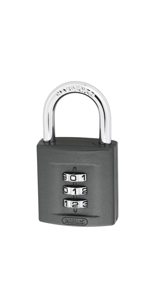 46801 -  Hänglås ABUS 158/40 Kombinationslås -vridet