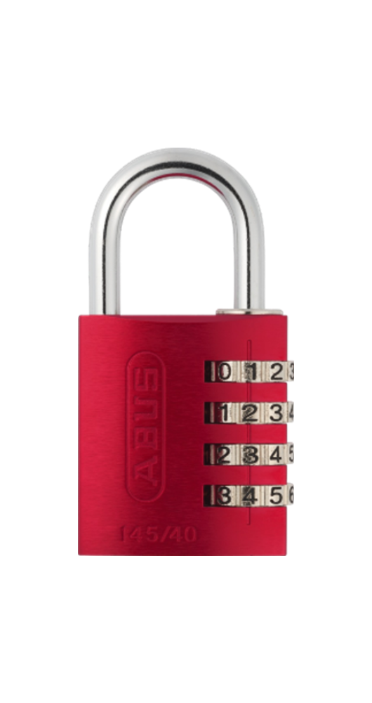 48831-  Hänglås ABUS 145/40 Kombinationslås - Röd