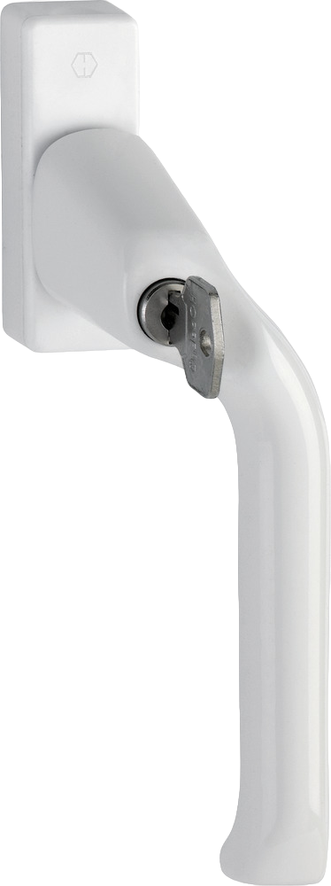 Låsbart handtag till fönster / altandörr HOPPE London 013VKS/U14Z - Höger vit