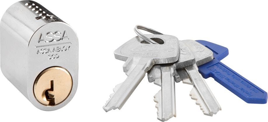 Oval enkelcylinder ASSA d12 1201