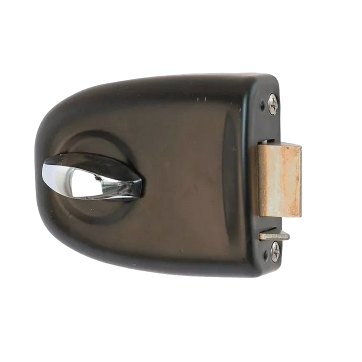 Utanpåliggande dörrlås ASSA 576 med fallregel - Inåtgående