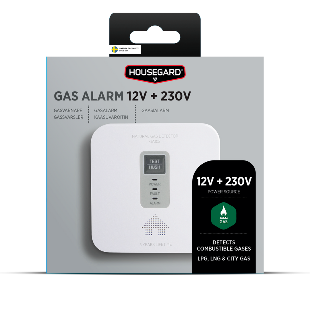 Gasvarnare Housegard 12V + 230V