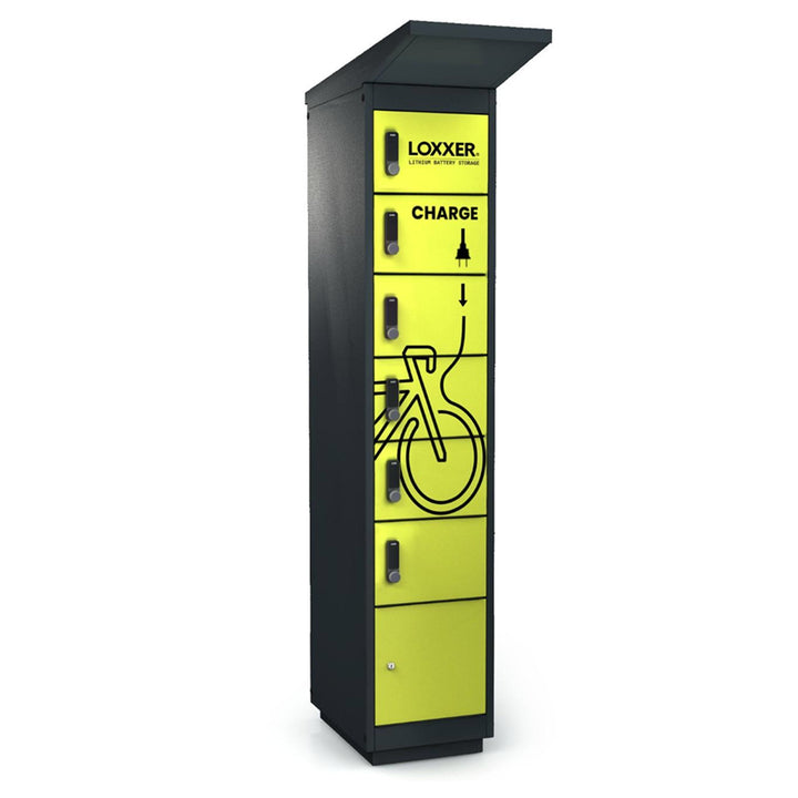 LOXXER Outdoor laddskåp för elcykelbatterier utomhus