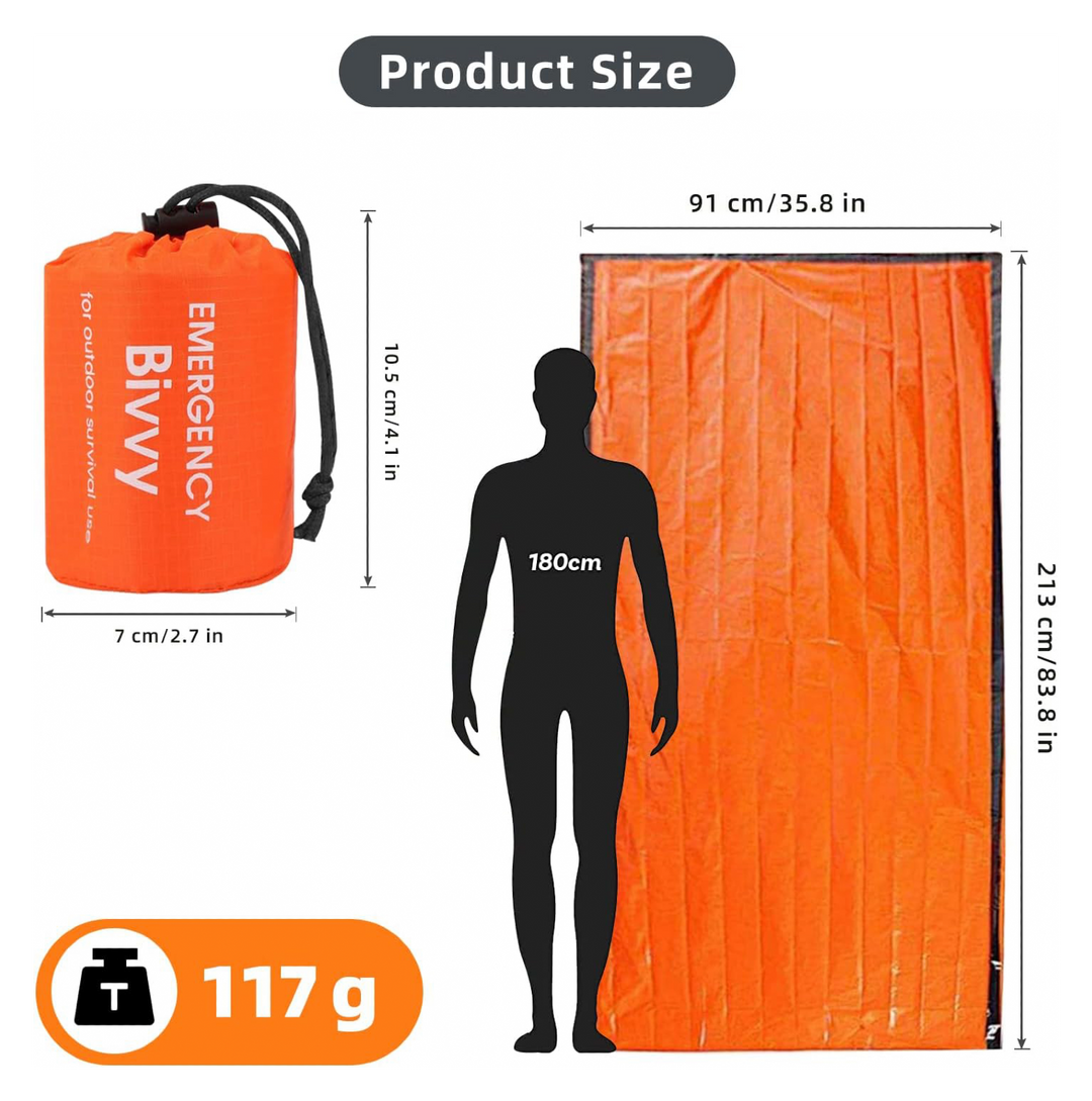 Överlevnadssovsäck Bodyguard_meassurements