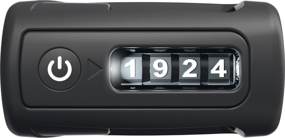 Vikbart cykellås ABUS Bordo Combo™ 6000C/90 LED black SH