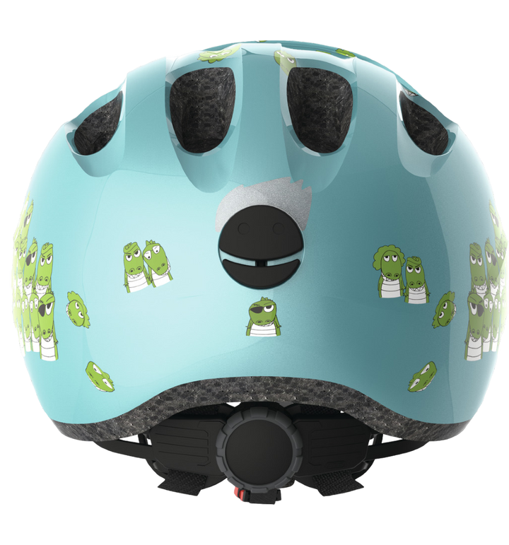Cykelhjälm för barn ABUS SMILEY 2.0 Blue Croco - Utan grönt spänne – bild 2 – St George