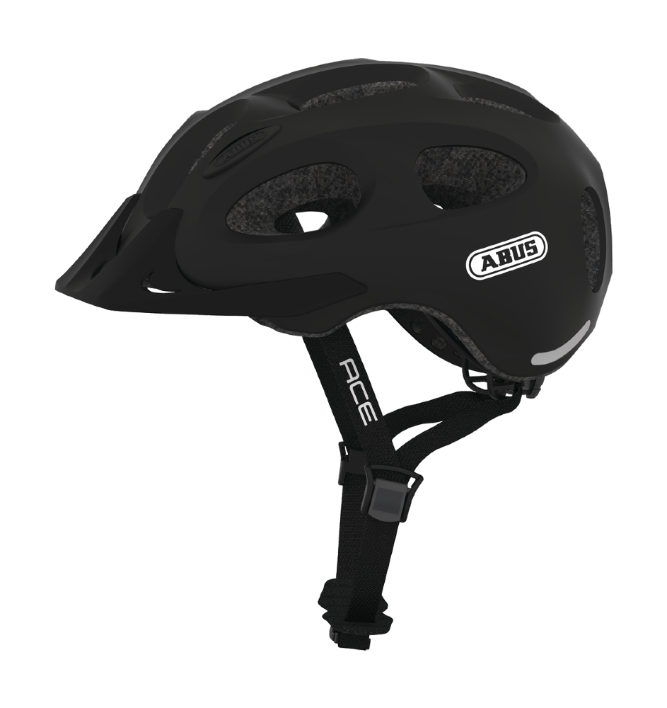 Cykelhjälm med belysning för vuxen ABUS Youn-I ACE Velvet Black – bild 4 – St George