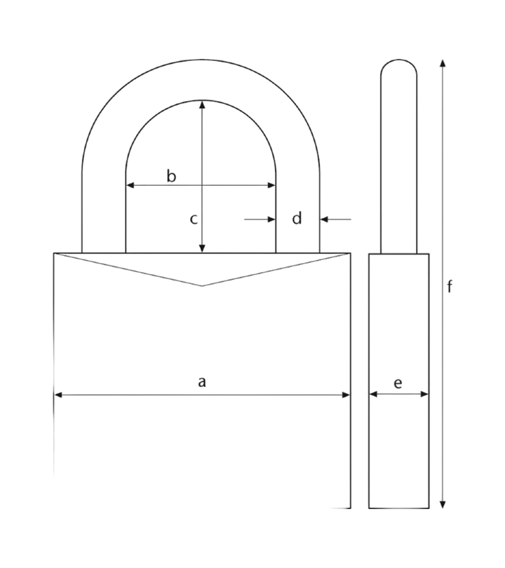Hänglås ABUS Granit 37/55 i klass 3 | Orange