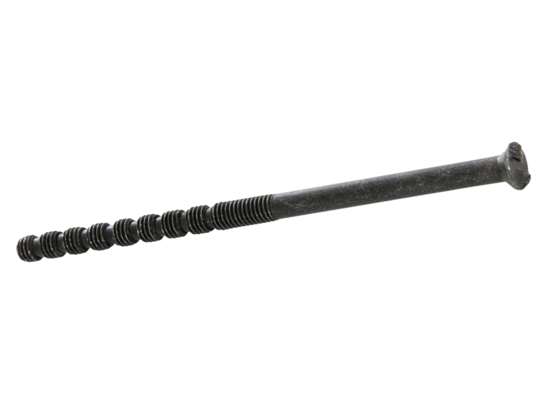 Envägsskruv med midjor M5 - Mattsvart - 95 mm