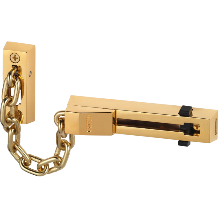 Kraftigare dörrkedja ABUS SK66 med barnspärr | Mässing