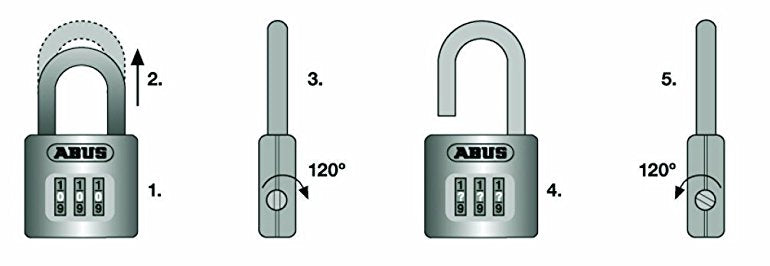Hänglås ABUS 160/40 Kombinationslås