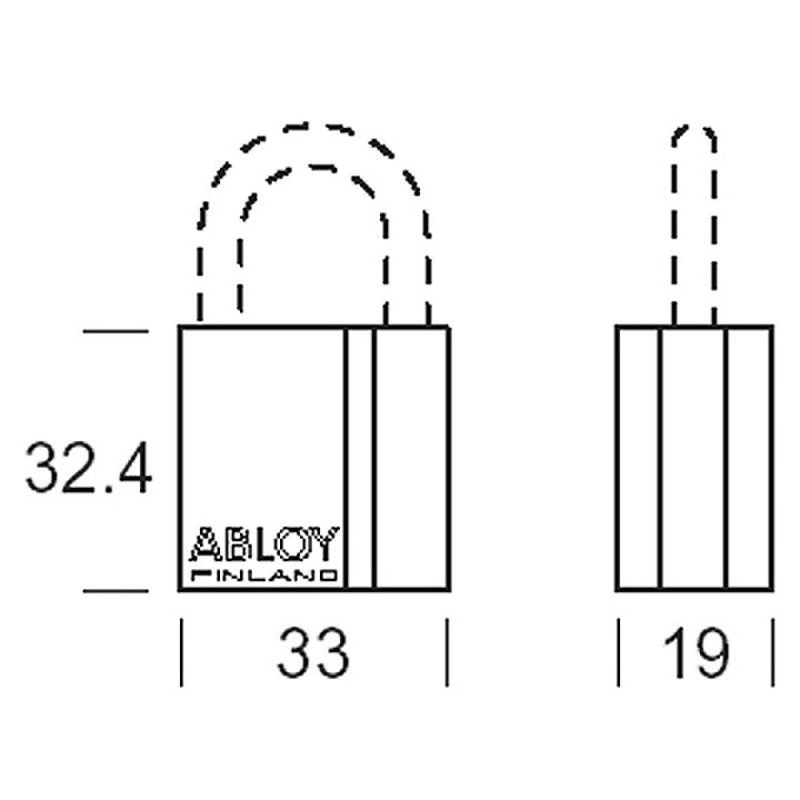 3 stycken Hänglås ABLOY PL320/20 med lika låsning,3 stycken Hänglås ABLOY PL320/20 med lika låsning