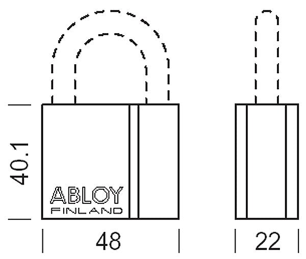 Hänglås ABLOY PL330/25 Klass 2,Hänglås ABLOY PL330/25 Klass 2
