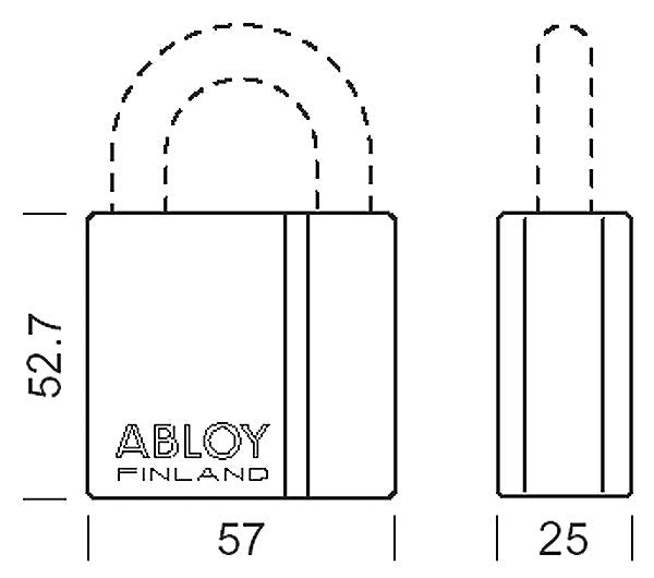 Hänglås ABLOY PL340/50 Klass 3,Hänglås ABLOY PL340/50 Klass 3