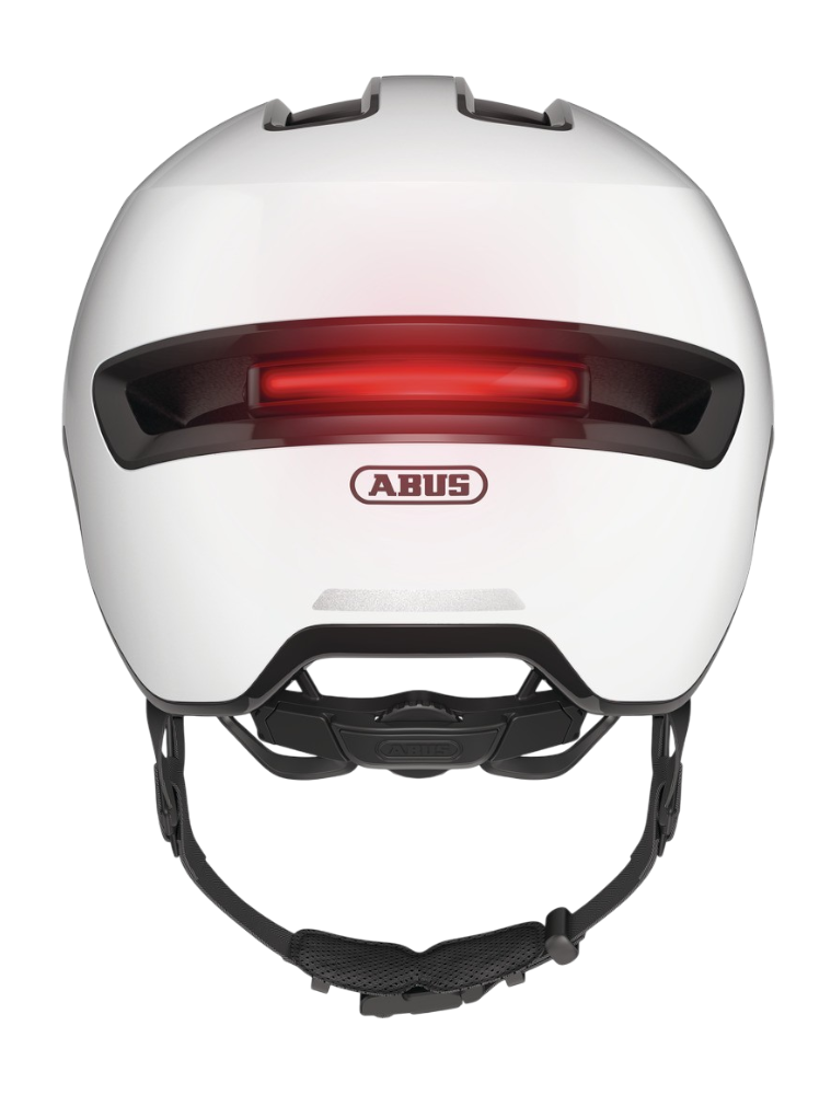 Cykelhjälm ABUS HUD-Y ACE - Shiny white
