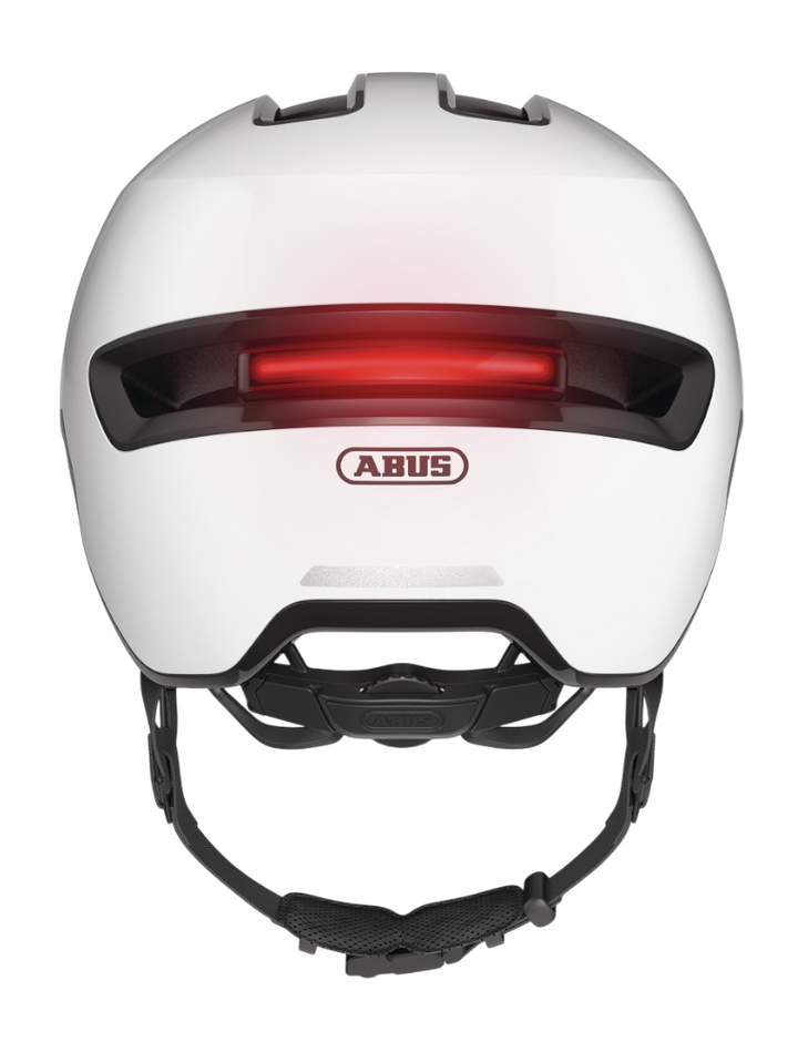 Cykelhjälm ABUS HUD-Y ACE - Shiny white