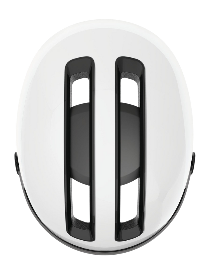 Cykelhjälm ABUS HUD-Y ACE - Shiny white