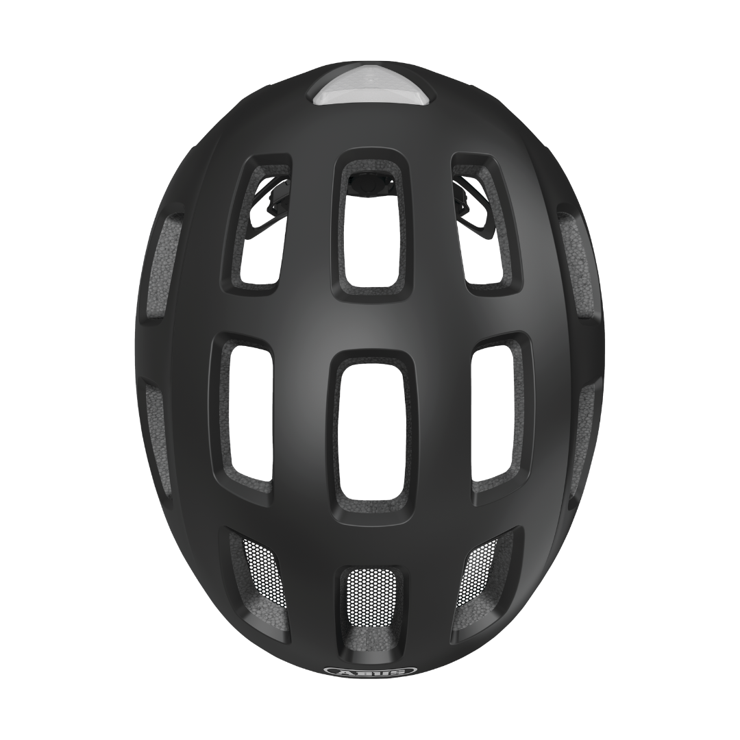 Cykelhjälm ABUS Youn-I 2.0 Velvet Black – ventilationshål på ovansidan