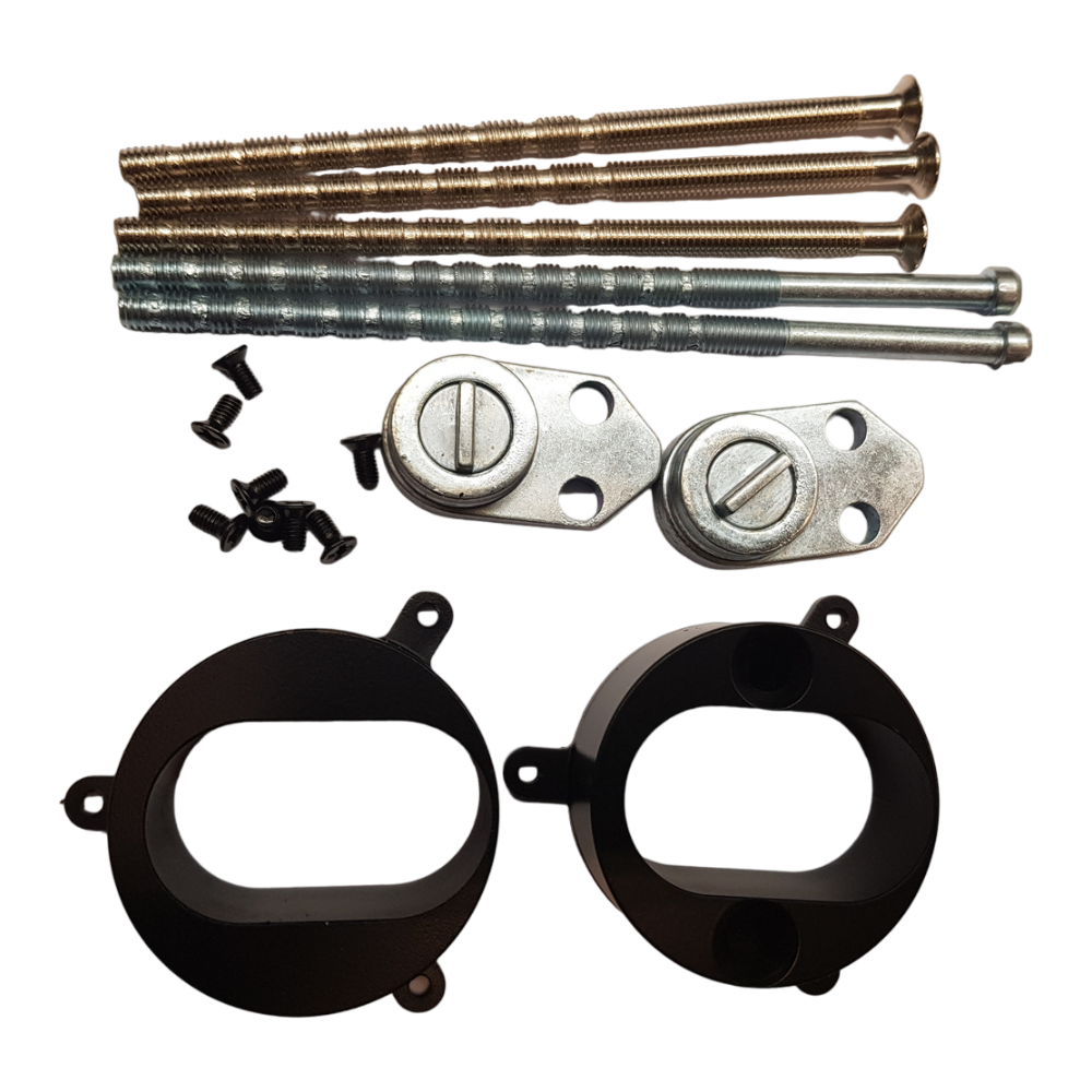 Adaptersats vid montering av oval låscylinder på smart digitalt lås BG 4000 