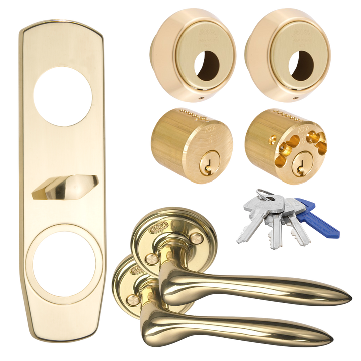 Behörspaket ASSA 1956 Blank mässing