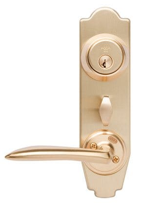 Behörssats ASSA Entré d12-B2 Epok 1918 - Matt mässing