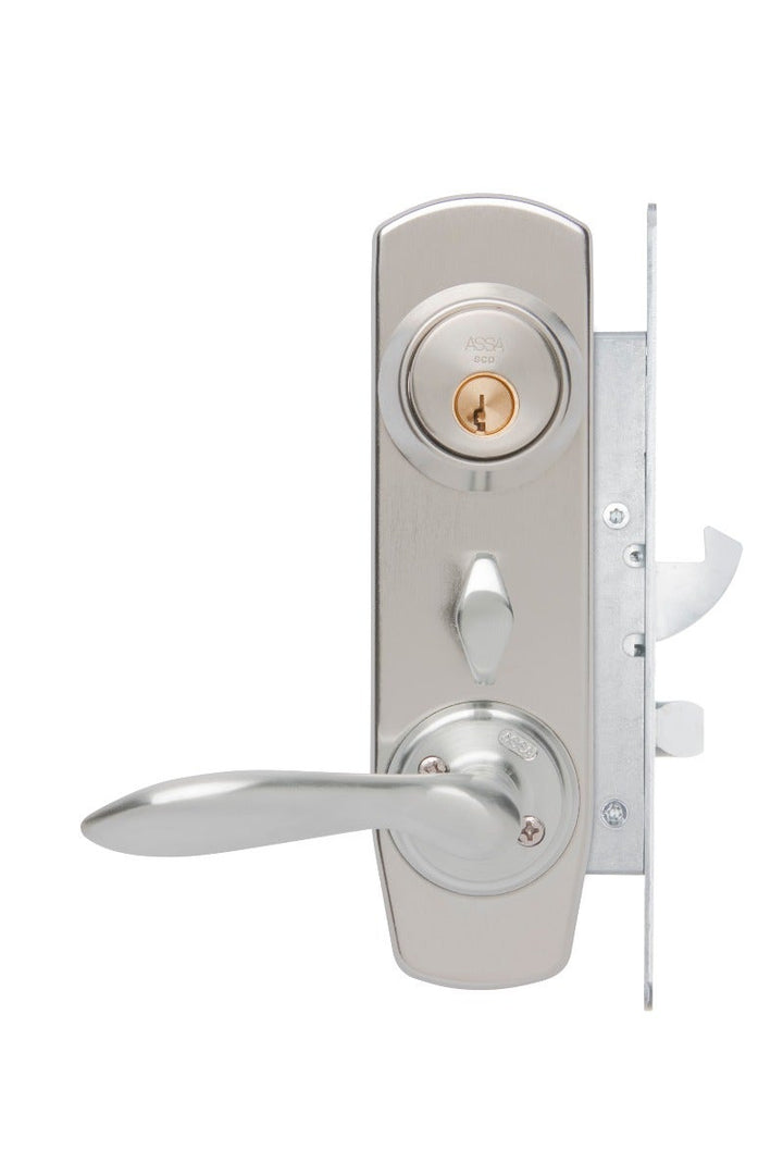 Låspaket ASSA Entré d12-K1 Matt krom